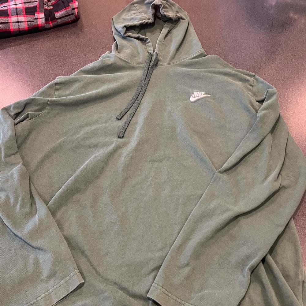 Lightweight green Nike hoodie